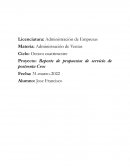 Reporte de propuestas de servicio de postventa Croc
