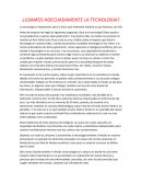 DISCURSO SOBRE LA TECNOLOGIA