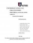 La investigación del sector industrial de curtiembre