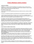 Cómo eliminar estrés crónico