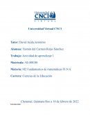 Actividad de aprendizaje 1. Fundamentos de matemáticas