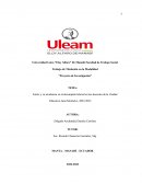 Estrés y su incidencia en el desempeño laboral en los docentes de la Unidad Educativa Juan Montalvo, 2022-2023