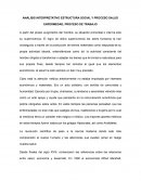 ANALISIS ESTRUTURA SOCIAL Y PROCESO SALUD ENFERMEDAD, PROCESO DE TRABAJO