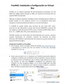 FreeNAS: Instalación y Configuración en Virtual Box. Página 1