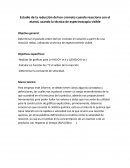 Reacción del cromato y el alcohol etílico