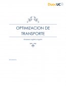 Optimizacion de transporte