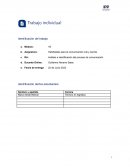 Análisis e identificación del proceso de comunicación