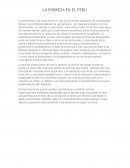 La pobreza en el Peru