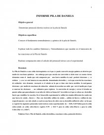 INFORME PILA DE DANIELS. Página 1