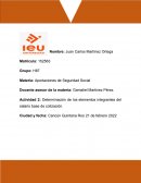 Actividad 2 Determinación de los elementos integrantes del salario base de cotización