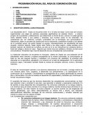 Programacion curricular 5to