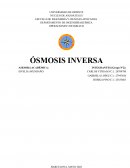 Ósmosis Inversa