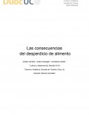 Las consecuencias del desperdicio de alimento