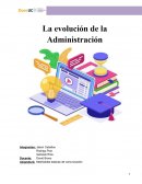 La evolucion de la administracion