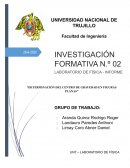 Hallando el centro de gravedad de figuras planas