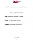 La cultura organizacional