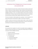 Consideraciones Técnico Pedagógicas para la Formación Intermedia