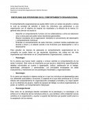 DISCIPLINAS QUE INTERVIENEN EN EL COMPORTAMIENTO ORGANIZACIONAL