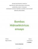Ensayo bombas hidroelecricas