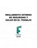 REGLAMENTO INTERNO DE SEGURIDAD Y SALUD EN EL TRABAJO