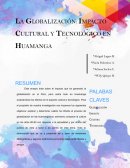 LA GLOBALIZACIÓN: IMPACTO CULTURAL Y TECNOLÓGICO EN HUAMANGA