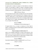 Temperatura global de la Tierra