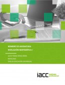 Nivelación matemática