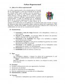 Resumen cultura organizacional