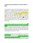 Las guerras de cola continúan: Coca-Cola y Pepsi en 2010