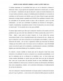 COVID-19. ARTÍCULO DE OPINIÓN SOBRE LA EDUCACIÓN VIRTUAL