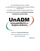 Actividad integradora: Sustento del nuevo sistema de justicia penal