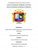 ESTRUCTURA Y PROPIEDADES DE LOS ACIDOS NUCLEICOS Y PROTEINAS