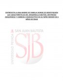 ENTREVISTA A UNA MADRE DE FAMILIA DONDE SE IDENTIFIQUEN LAS CARACTERÍSTICAS DEL DESARROLLO MOTOR