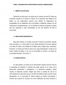 FASE I. DIAGNOSTICO PARTICIPATIVO SOCIO-COMUNITARIO