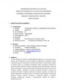 TEORÍA DEL ESTADO Y ADMINISTRACIÓN PÚBLICA