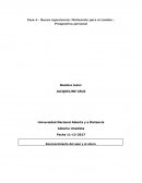Nueva experiencia: Motivación para el cambio - Prospectiva personal