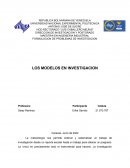 MODELOS DE INVESTIGACION