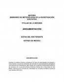 SEMINARIO DE METODOLOGÍA DE LA INVESTIGACIÓN EDUCATIVA