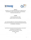DESARROLLLO DE COMPETENCIAS ESPACIALES Y AMBIENTALES EN ESTUDIANTES DE GRADO CUARTO