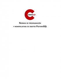 Normas de programación y nomenclatura de objetos PostgreSQL. Página 1