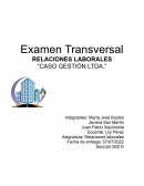 RELACIONES LABORALES “CASO GESTIÓN LTDA.”