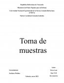 Practica para la toma de muestras