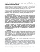 Los 3 elementos que debe tener una certificación en coaching con validez oficial