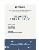 Filosofía para el aula