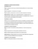 EXPERIMENTO 5: CLORURO DE SODIO CON BENCINA