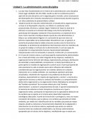 La administración como disciplina