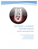 Actividad. La nueva gestión pública