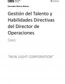 Caso “NEW LIGHT CORPORATION”