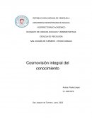 Cosmovisión integral del conocimiento