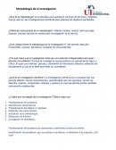 ¿Qué es la metodología de la Investigación ?